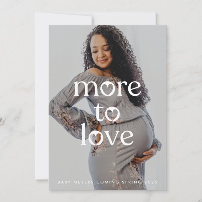 Pregnancy maternity Photo Announcement (Front)