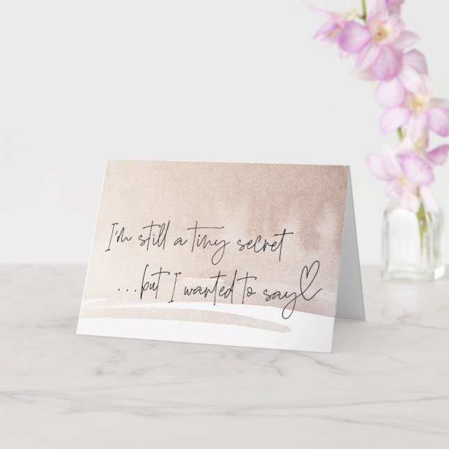 Pregnancy New Baby Reveal For Family and Friends C Card (Orchid)