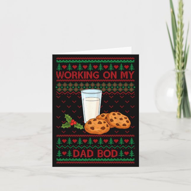 Pregnancy New Mom Baby Pregnant Christmas Matching Card (Front)