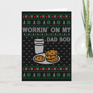 Pregnancy New Mom Baby Pregnant Christmas Matching Card