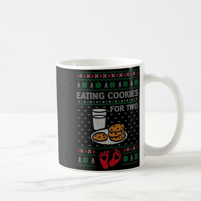Pregnancy New Mom Baby Pregnant Christmas Matching Coffee Mug (Right)