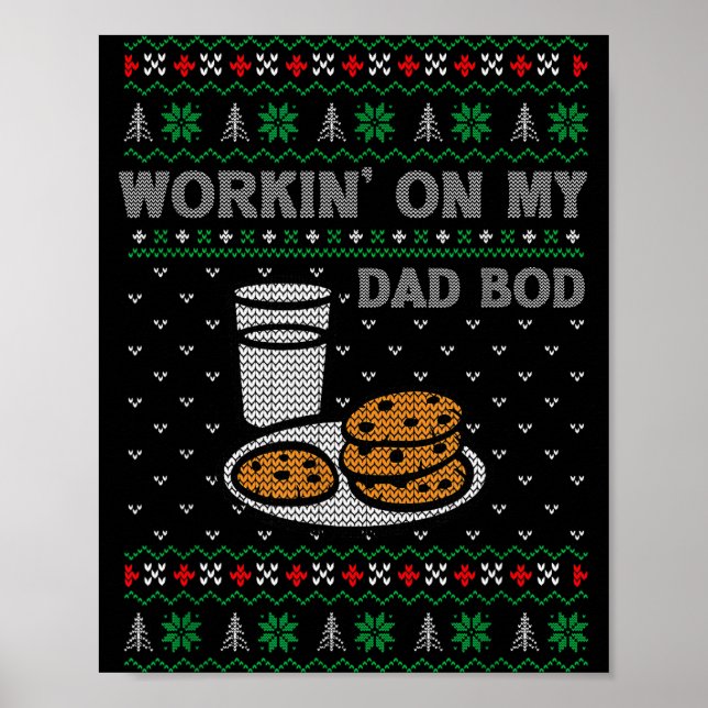 Pregnancy New Mom Baby Pregnant Christmas Matching Poster (Front)