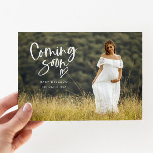 Pregnancy Photo Announcement Coming Soon