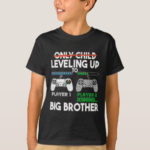 Pregnancy Promoted Big Bro Levelling Up To Big Bro T-Shirt