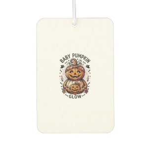 Pregnancy Pumpkin Shirt Vintage Halloween Belly De Car Air Freshener