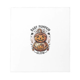 Pregnancy Pumpkin Shirt Vintage Halloween Belly De Notepad