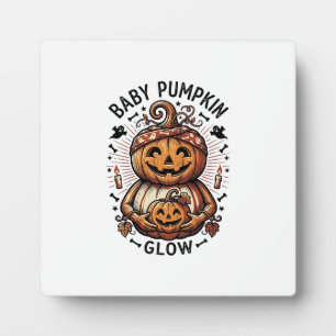 Pregnancy Pumpkin Shirt Vintage Halloween Belly De Plaque