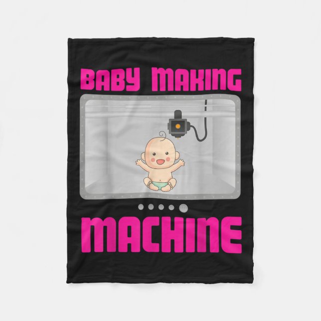 Pregnancy Reveal &amp; Announcement Baby Making Ma Fleece Blanket (Front)