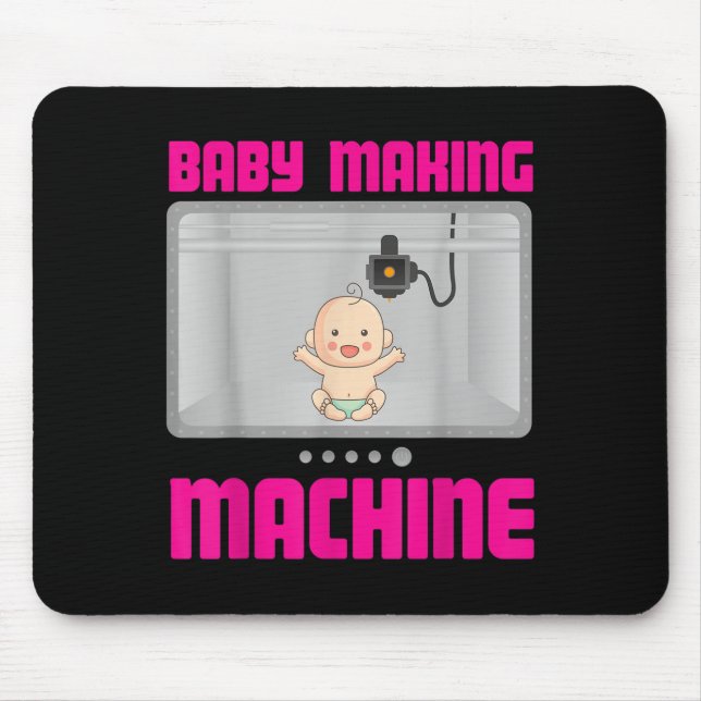 Pregnancy Reveal &amp; Announcement Baby Making Ma Mouse Mat (Front)