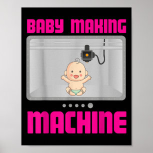 Pregnancy Reveal &amp; Announcement Baby Making Ma Poster