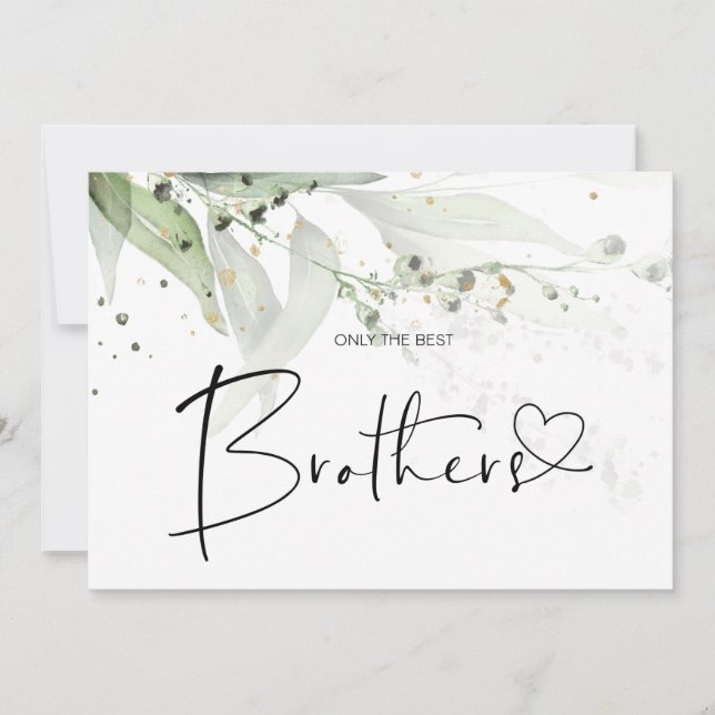 Pregnancy Reveal Brother New Baby Announcements (Front)