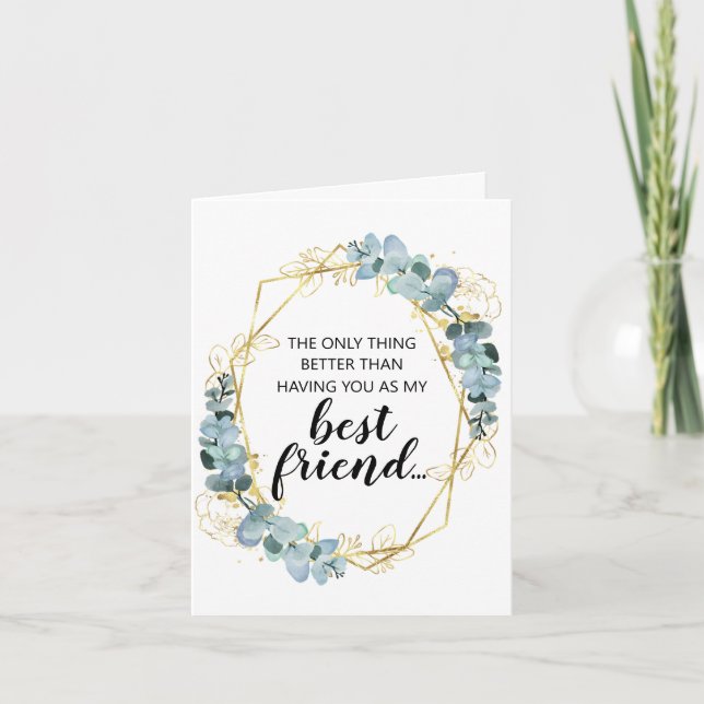 Pregnancy Reveal Card for Best Friend (Front)