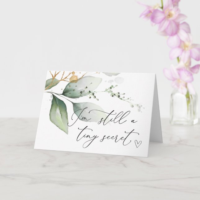 Pregnancy Reveal Grandparents to Be I'm Pregnant Card (Orchid)