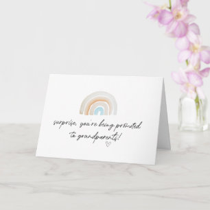 Pregnancy Reveal Grandparents to Be I'm Pregnant Card