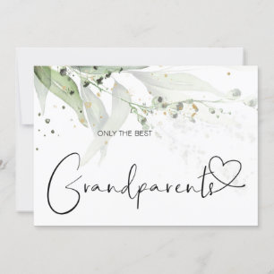 Pregnancy Reveal Great Grandparents New Baby Card