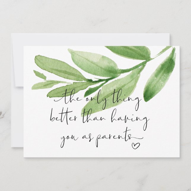 Pregnancy Reveal New Grandparents Expecting a Baby Card (Front)