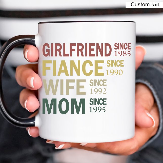 Pregnancy Reveal / New Mum Date & Photo Coffee Mug (Pregnancy Reveal / New Mom Date & Photo Coffee Mug)