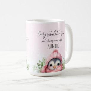 Pregnancy Reveal Promoted Announcement Baby Girl Coffee Mug