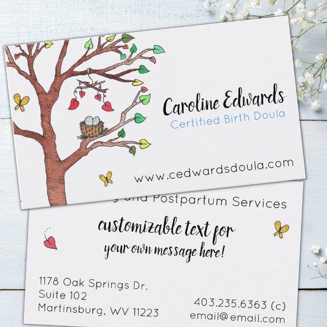Pregnancy Services Doula Business Card (Creator Uploaded)