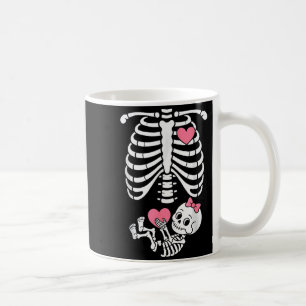 Pregnancy Skeleton Girl Baby Rib Cage Belly Bump H Coffee Mug
