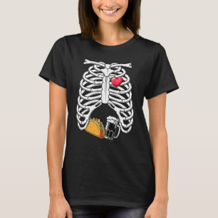 Pregnancy Skeleton Pregnant Skeleton Costume Hallo T-Shirt