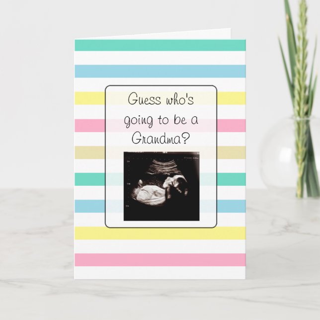 Pregnancy Ultrasound Picture Grandma Announcement (Front)