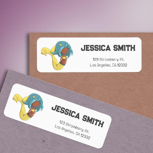 Pregnant African American Mermaid Return Address