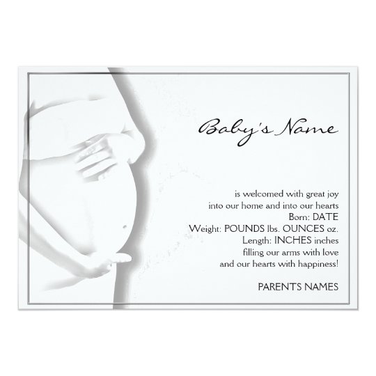 Pregnant Belly Baby Sketch Announcement