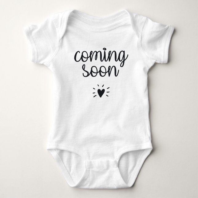 Pregnant: Coming Baby Bodysuit (Front)