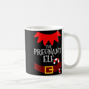 Pregnant Elf Matching Family Group Christmas Pajam Coffee Mug