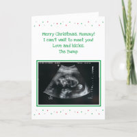 Pregnant Expecting Mum To Be Christmas Card