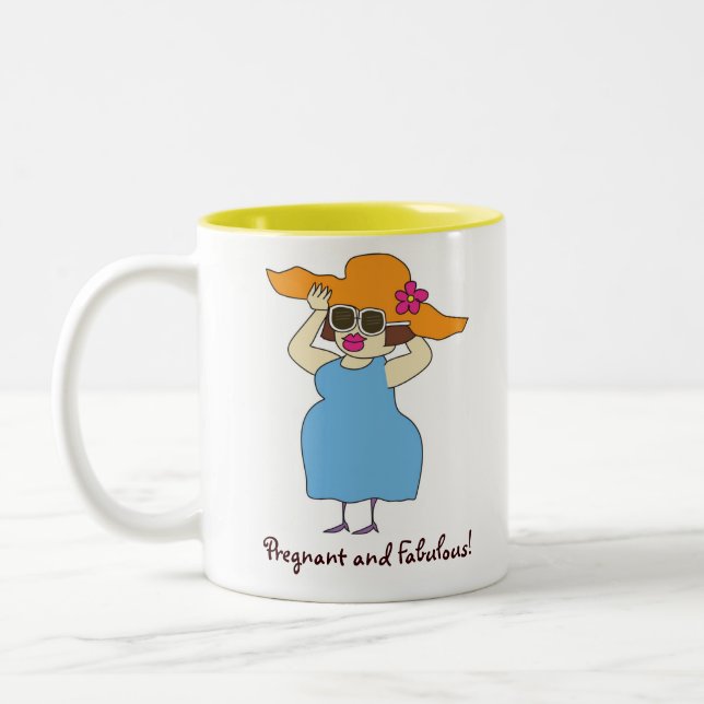 Pregnant & Fabulous Coffee Mug (Left)