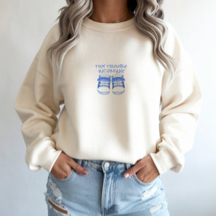 Pregnant First Mothers Day light blue baby shoes  Sweatshirt