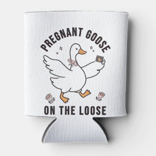 Pregnant Goose on the Loose Pregnancy Goose Bird Can Cooler