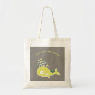 Pregnant Green Mummy Whale Baby Shower Gift Bag
