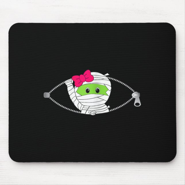 Pregnant Halloween Mouse Mat (Front)