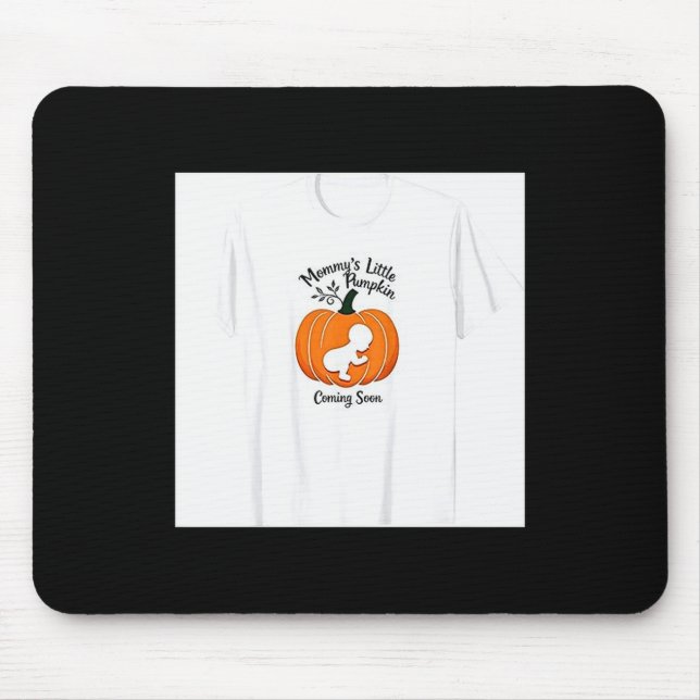 Pregnant Halloween Mummy's Little Pumpkin Coming S Mouse Mat (Front)