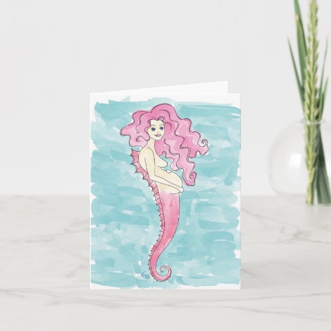 pregnant mermaid notecards (Front)