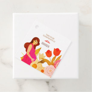 Pregnant Mum Baby Shower Favour Tags