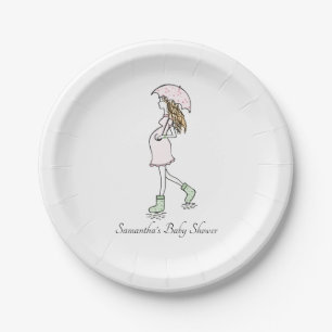 Pregnant Mum Baby Shower  Paper Plate