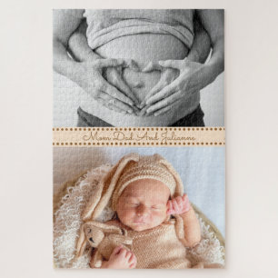 Pregnant Mum Dad And New Baby Jigsaw Puzzle