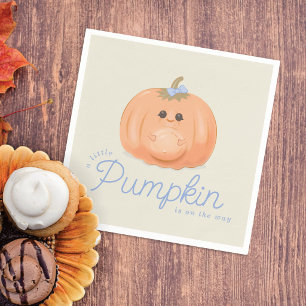Pregnant Pumpkin Baby Shower Little Pumpkin Napkin