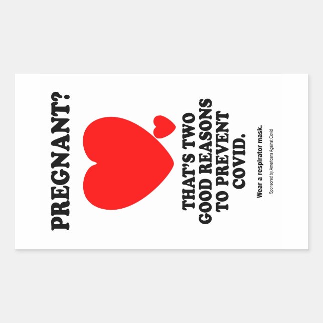 Pregnant? Rectangular Sticker (Front)