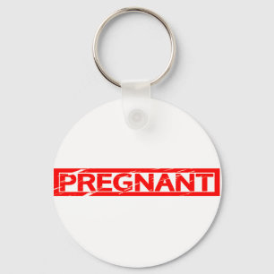 Pregnant Stamp Key Ring
