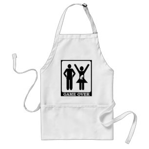 Pregnant Wife - Game Over Standard Apron
