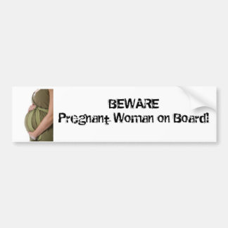 Pregnant Woman Bumper Sticker