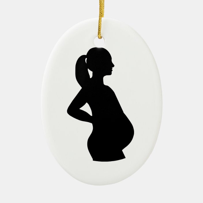 Pregnant Woman Christmas Ornament | Zazzle.co.uk