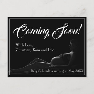 Pregnant woman - Coming Soon, Baby Announcement