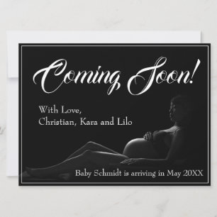 Pregnant woman - Coming Soon, Baby Announcement