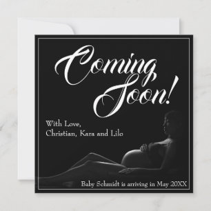 Pregnant woman - Coming Soon, Baby Announcement
